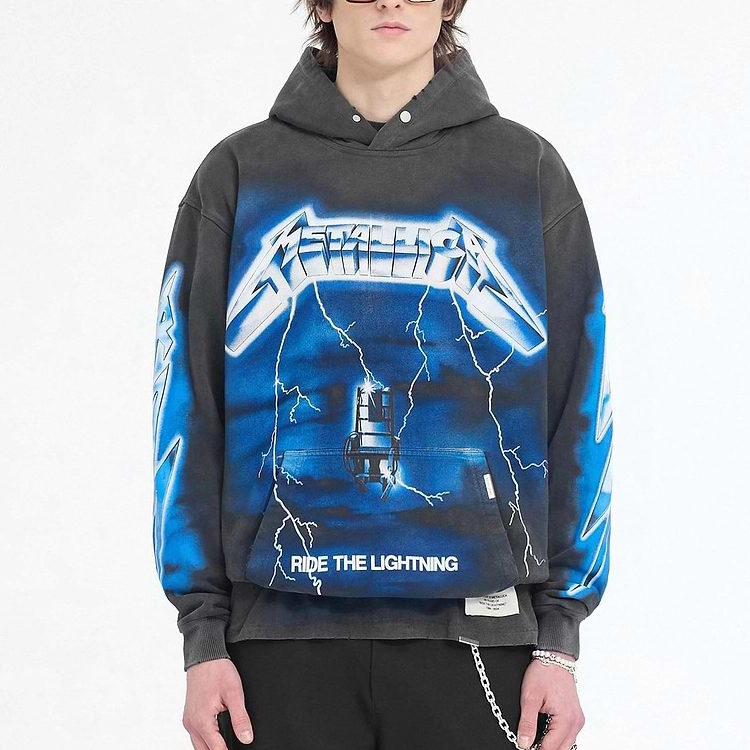 Wholesale Luxury Custom Heavyweight Men Oversized Hoodie Manufacture Heavy Cotton 100% 500gsm French Terry Hoodie 1