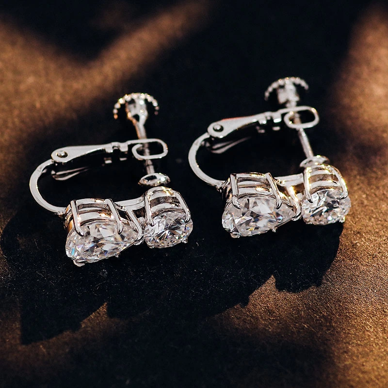 Mayorista personalizado 925 STERLING STERLING SLITE 18K Gold White Gold Def de alta calidad MOISSANITE DIAMOND PEENTOS 1