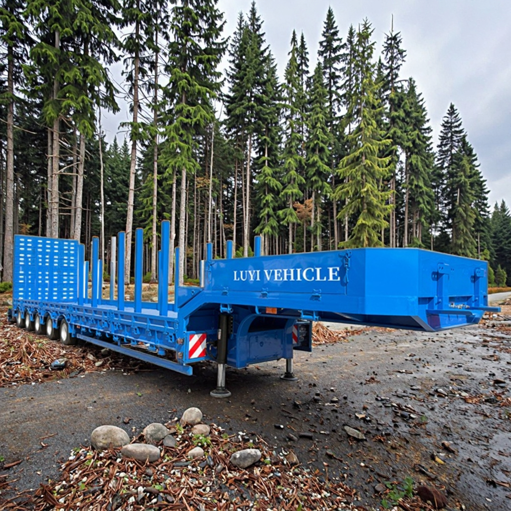 5 Axle Lowbed Semi Trailer Truck | LUYI 1