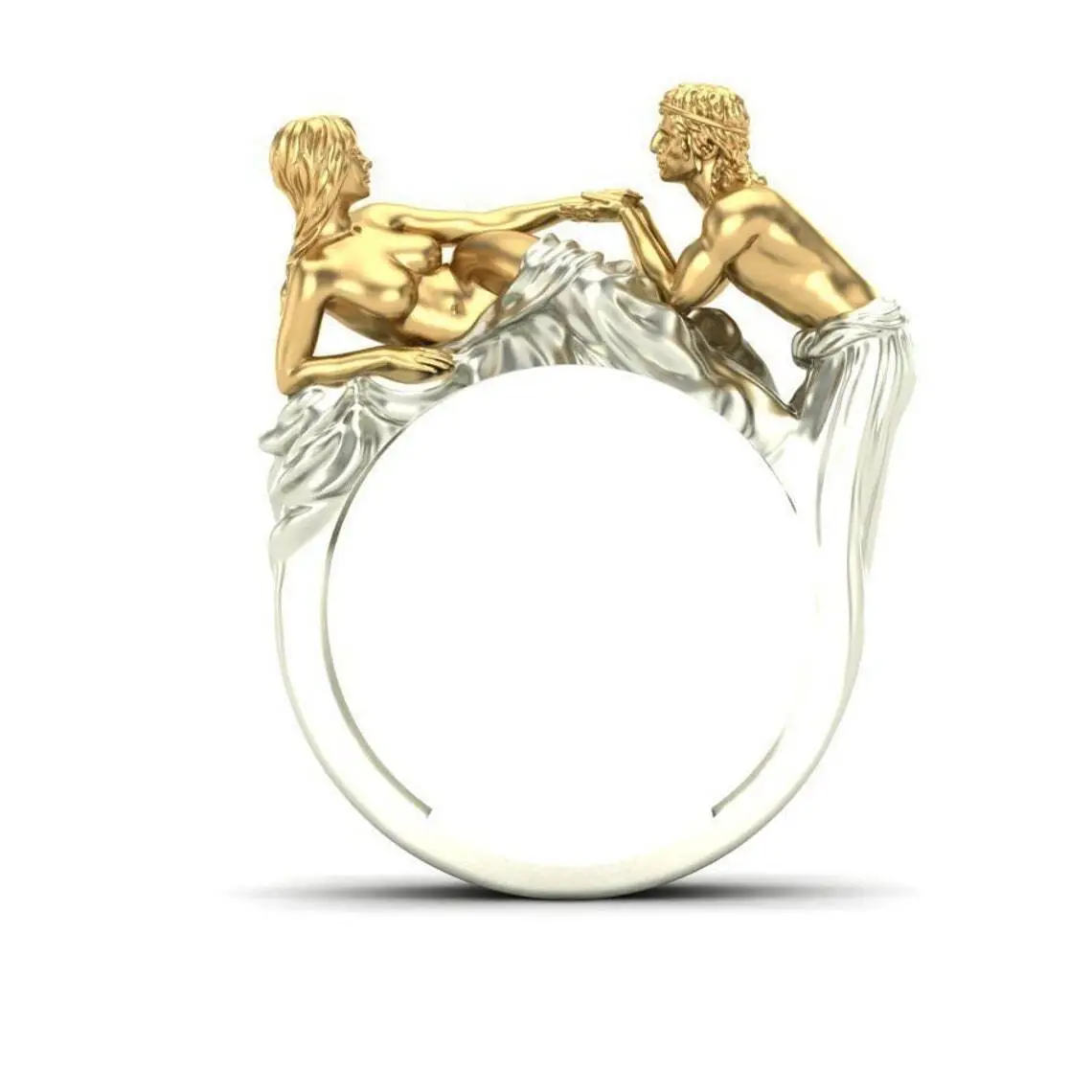 14k Human Shape Personality Customized Design Gold Jewelry 2 Gram Gold Ring Price 1