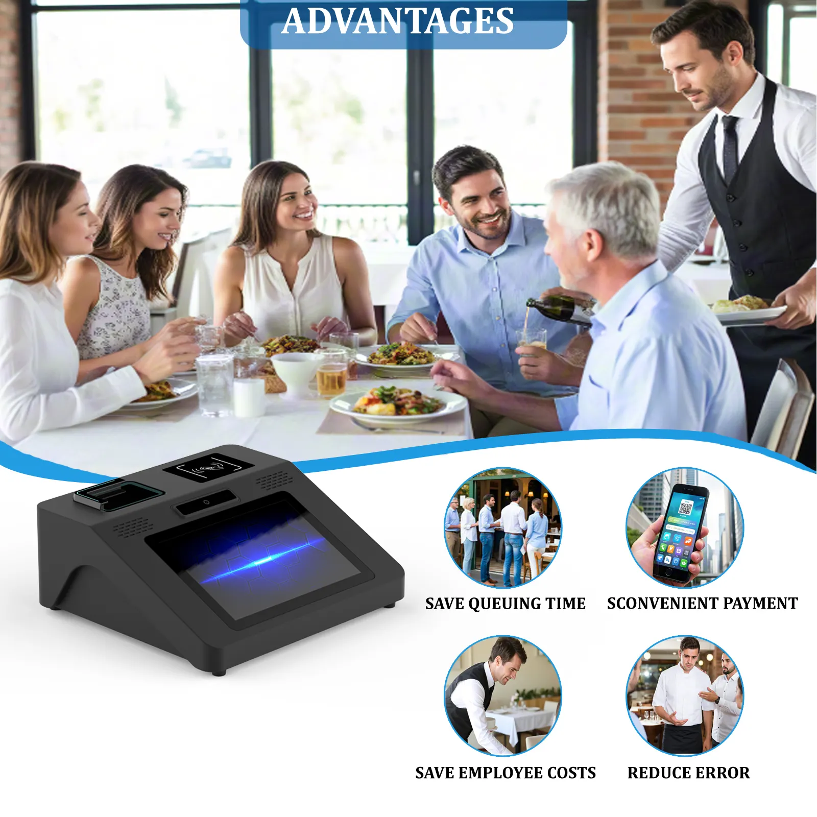 Self Service Banking Kiosk 110-240V 50HZ/60HZ by E-Star 5
