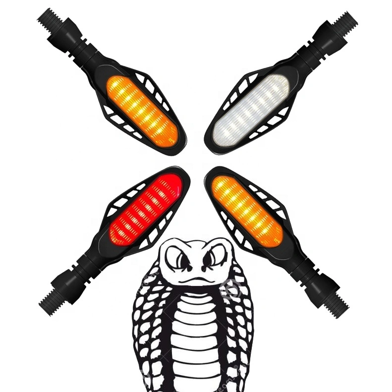 Luces LED de señal de giro universales para motocicletas con parpadeo fluido 1