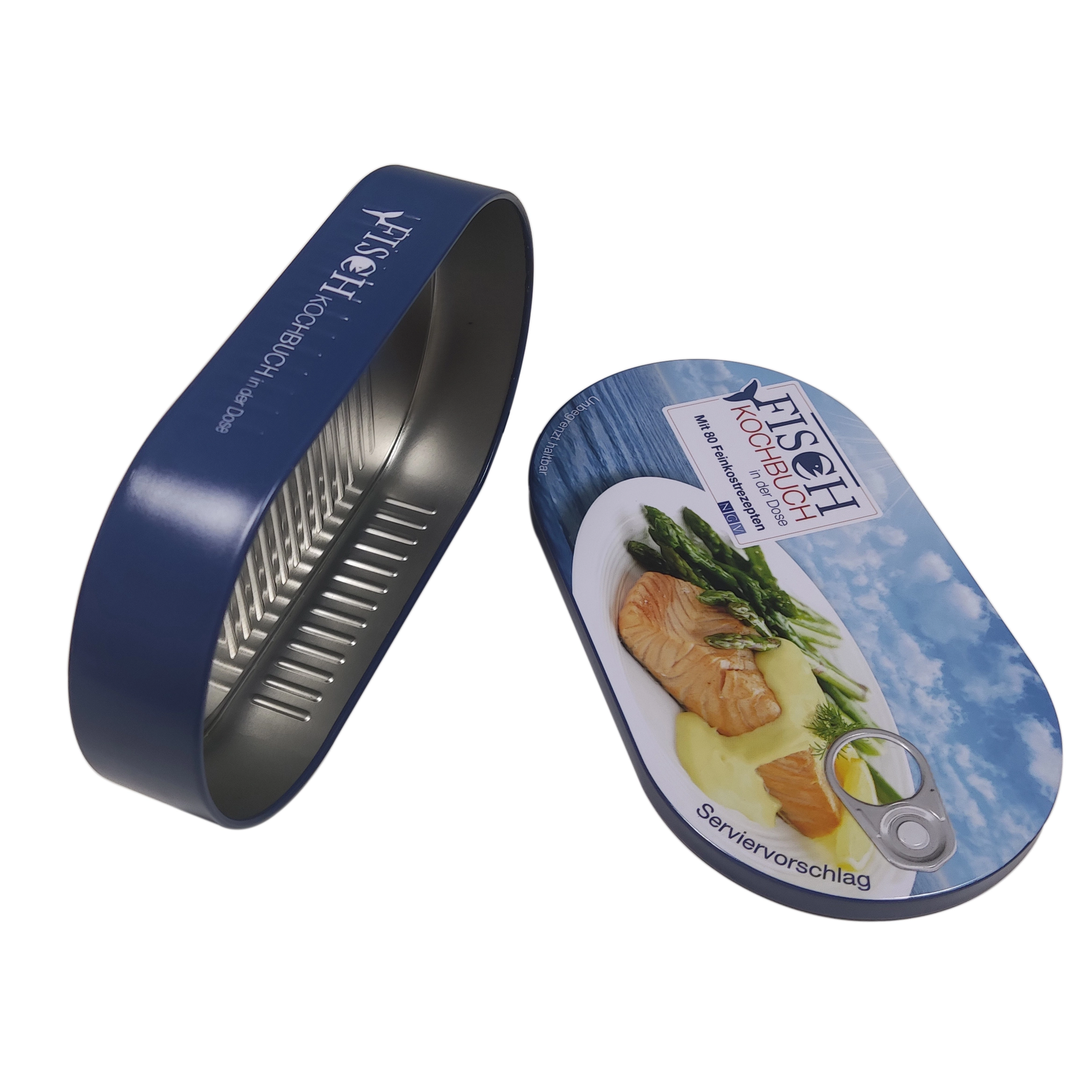 Ovale Blechdosen für Fisch- und Fleischverpackung - Sardine, Rindfleisch -Futter -Zinnbox -Packung 1