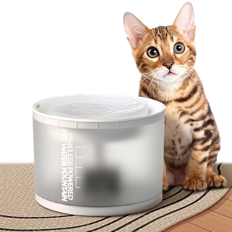Rechargeable Battery Wireless Cat Water Feeder Fountain Super Filter Dog Drinking Fountain Stainless Steel Pet Water Fountain 1