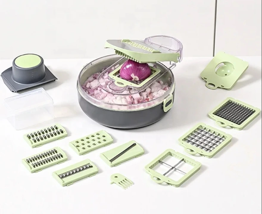 Hot Selling Kitchen Multi Manual Mandoline Fruit Vegetable Cutter Onion Dicer Veggie Slicer Vegetable Chopper 1