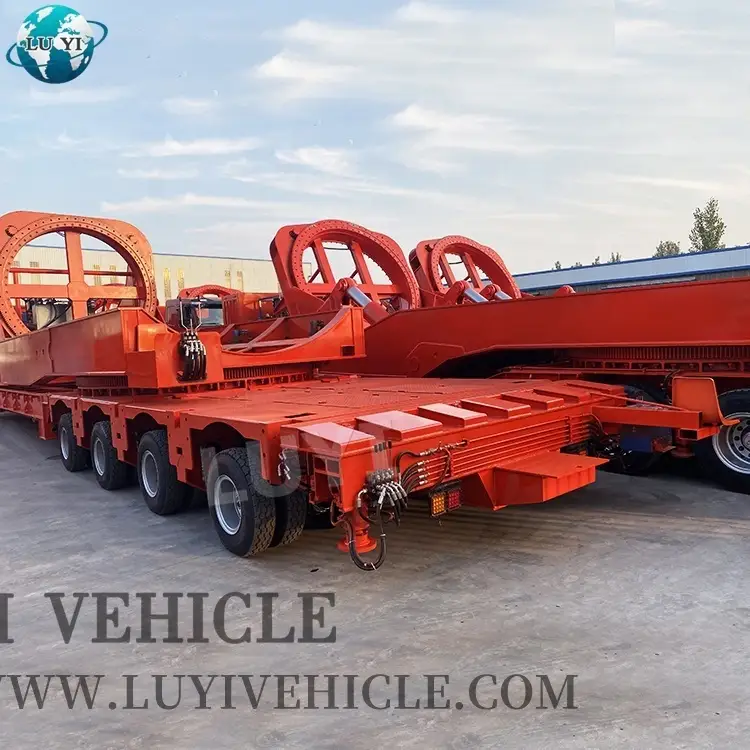 8 оси ветряные турбины транспортировки транспортного прицепа 1
