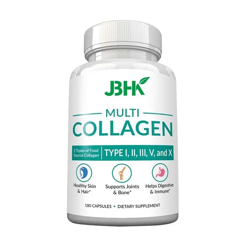 Grass-Fed Multi-Collagen Hydrolyzed Capsules 60ct Skin Health 1