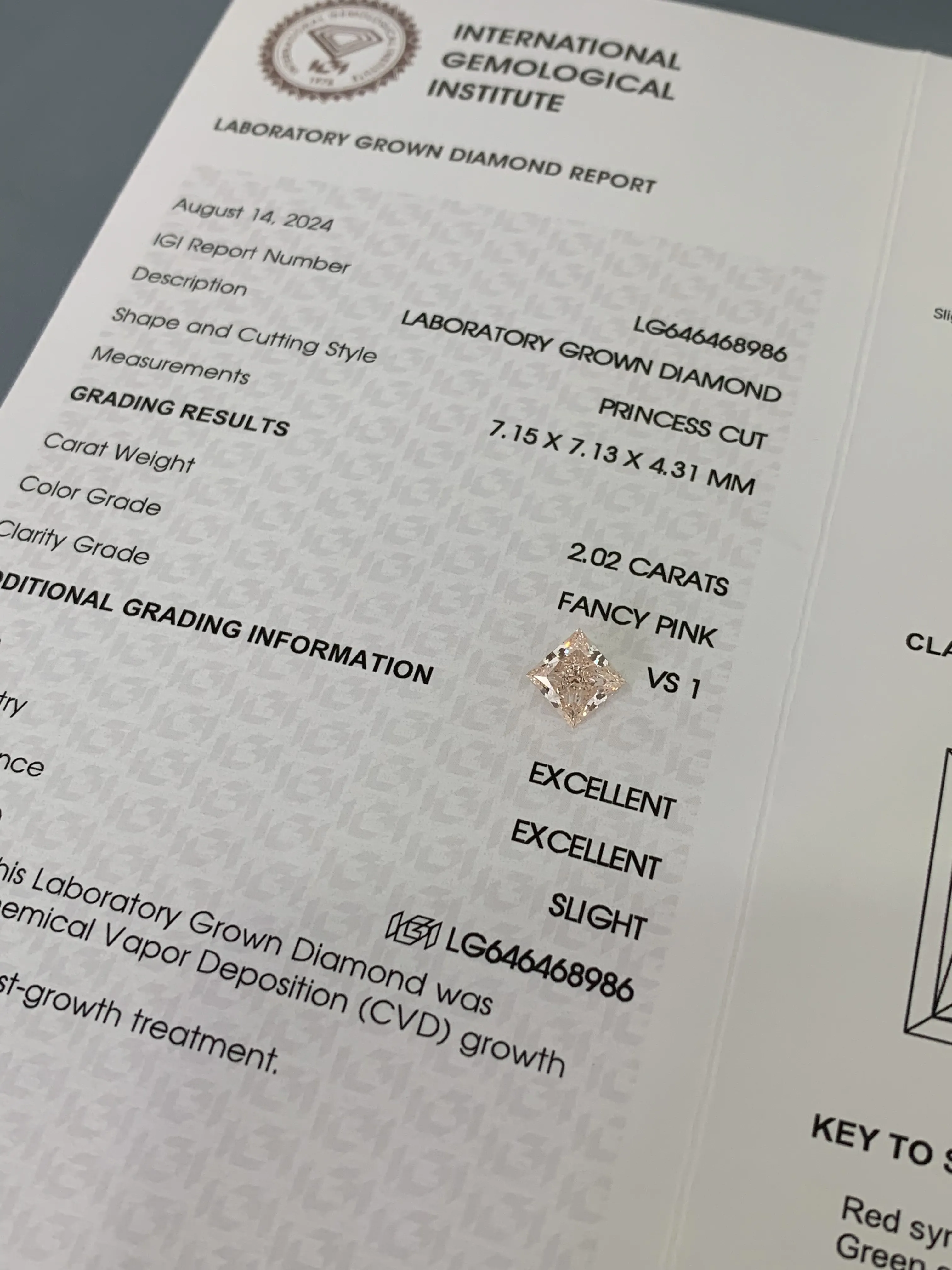 Pink Cvd Diamond Lab Grown Diamond Wholesale - DKL Jewelry 3