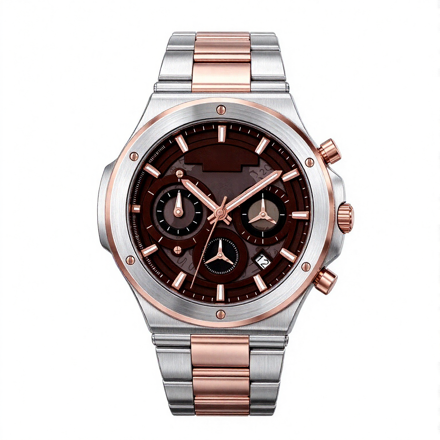 Nifer Montre-bracelet chronographe multifonction pour homme, à quartz, idéale pour le sport et les affaires 1