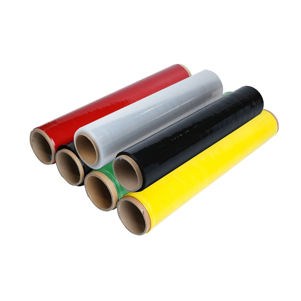 Multicolor 80 Gauge PE Stretch Wrap Window Film Customized 80 Gauge Width Pallet Wrap Film Soft High Tensile Roll Packaging 1