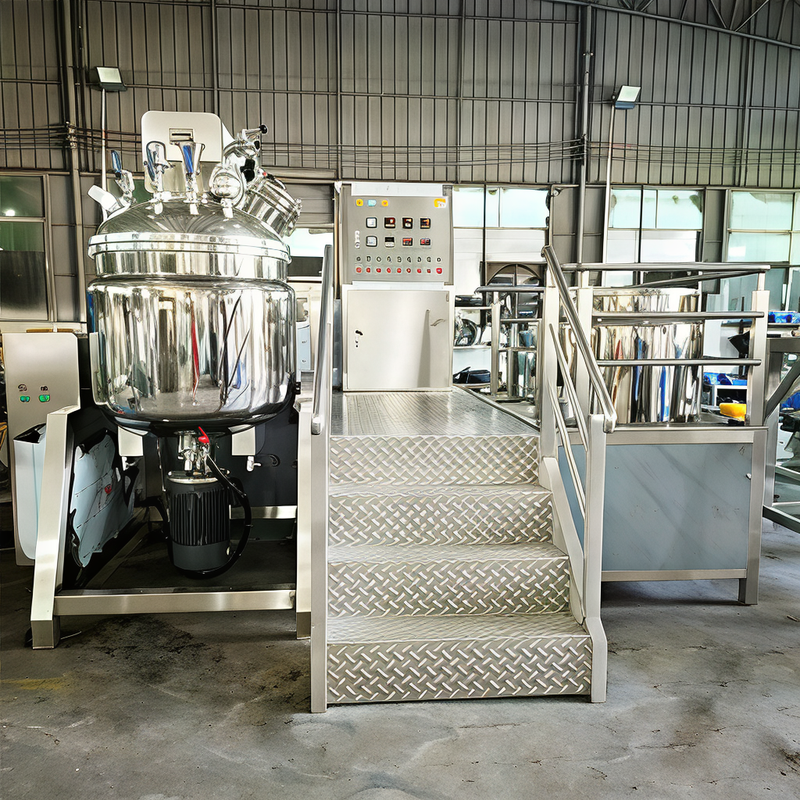 100L Hydraulic Lifting Vacuum Homogenizer Emulsifying Mixer Machine With water tank and oil tank 3