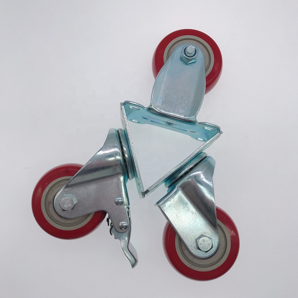 Rotation Universal Caster Wheels For Trolleys Factory Price Medium Duty 75mm 100mm 125mm Swivel Double Ball Bearing Dajin Caster 3