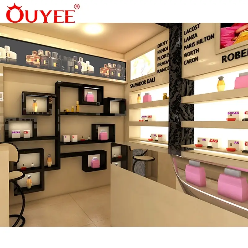 أثاث عرض خشبي لمحلات العطور 1