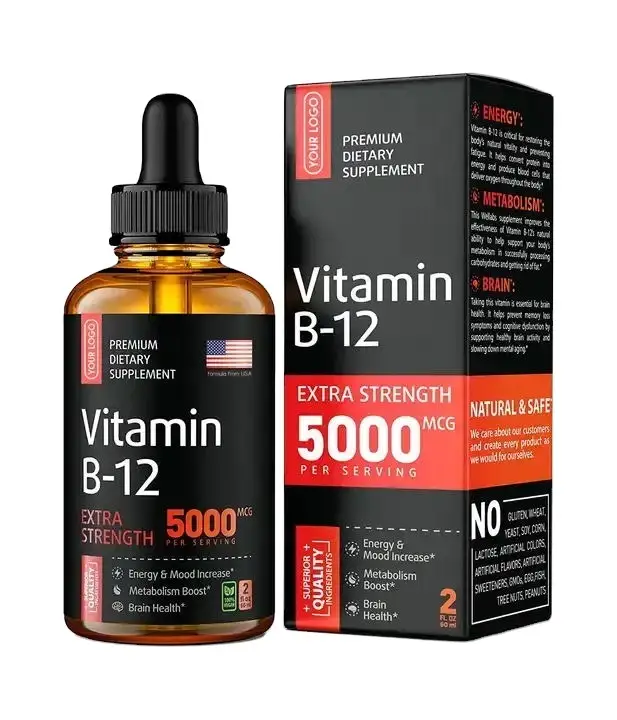 OEM Label Biotin Folate Choline BComplex Drops Energy MOQ500 1