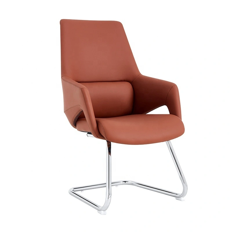 Sillas de oficina ergonómicas de cuero PU de lujo para interiores, modernas y al por mayor 1