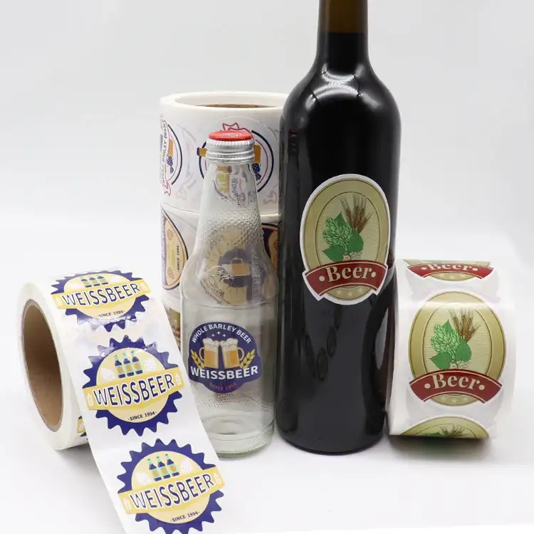 Adesivi personalizzati in vinile con logo per flaconi di shampoo - Etichette per imballaggi 1