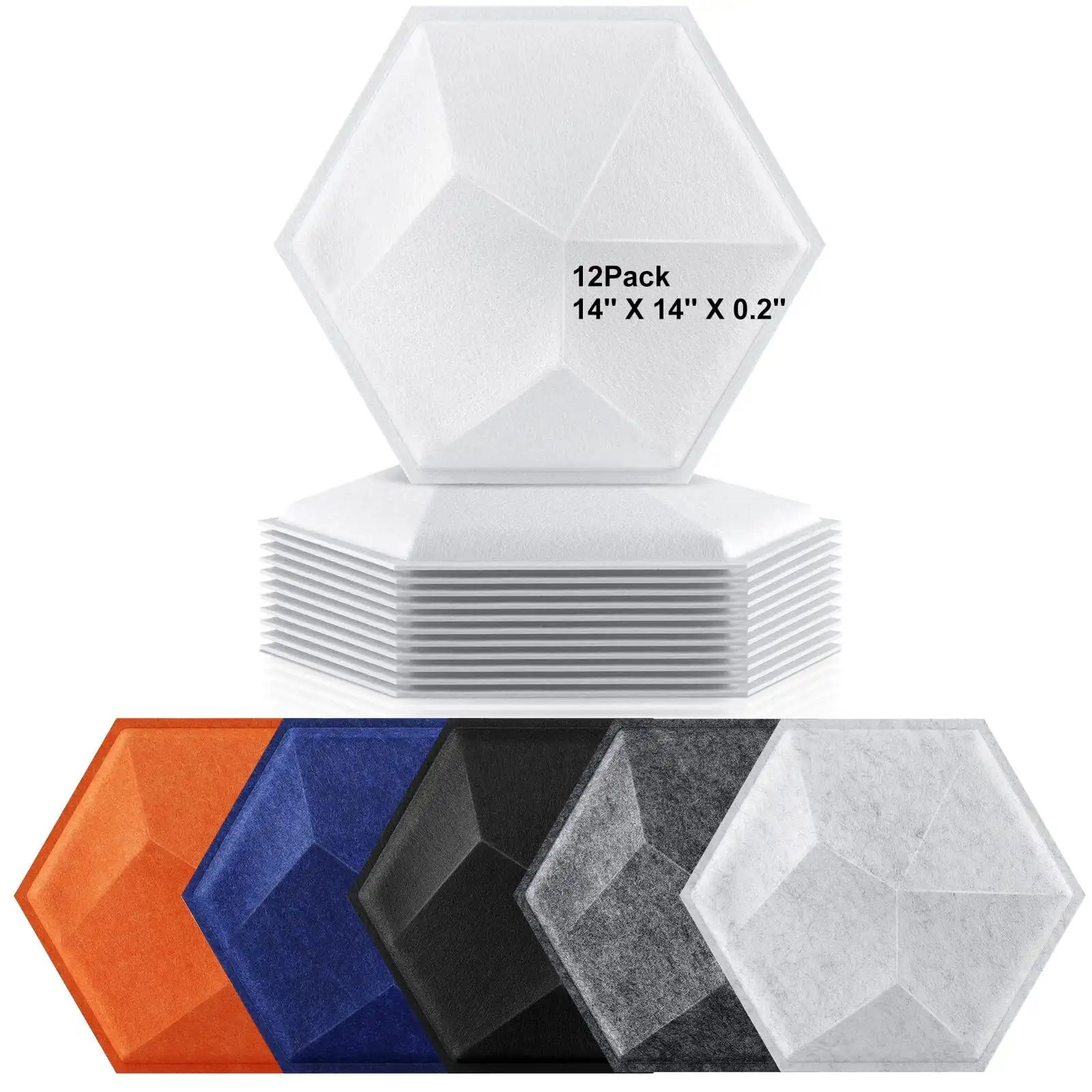 Painéil Fuaimdhíonacha Fuaimdhíonacha Snáithín Poileisteir 3D PET do Bhallaí Poiblí 1