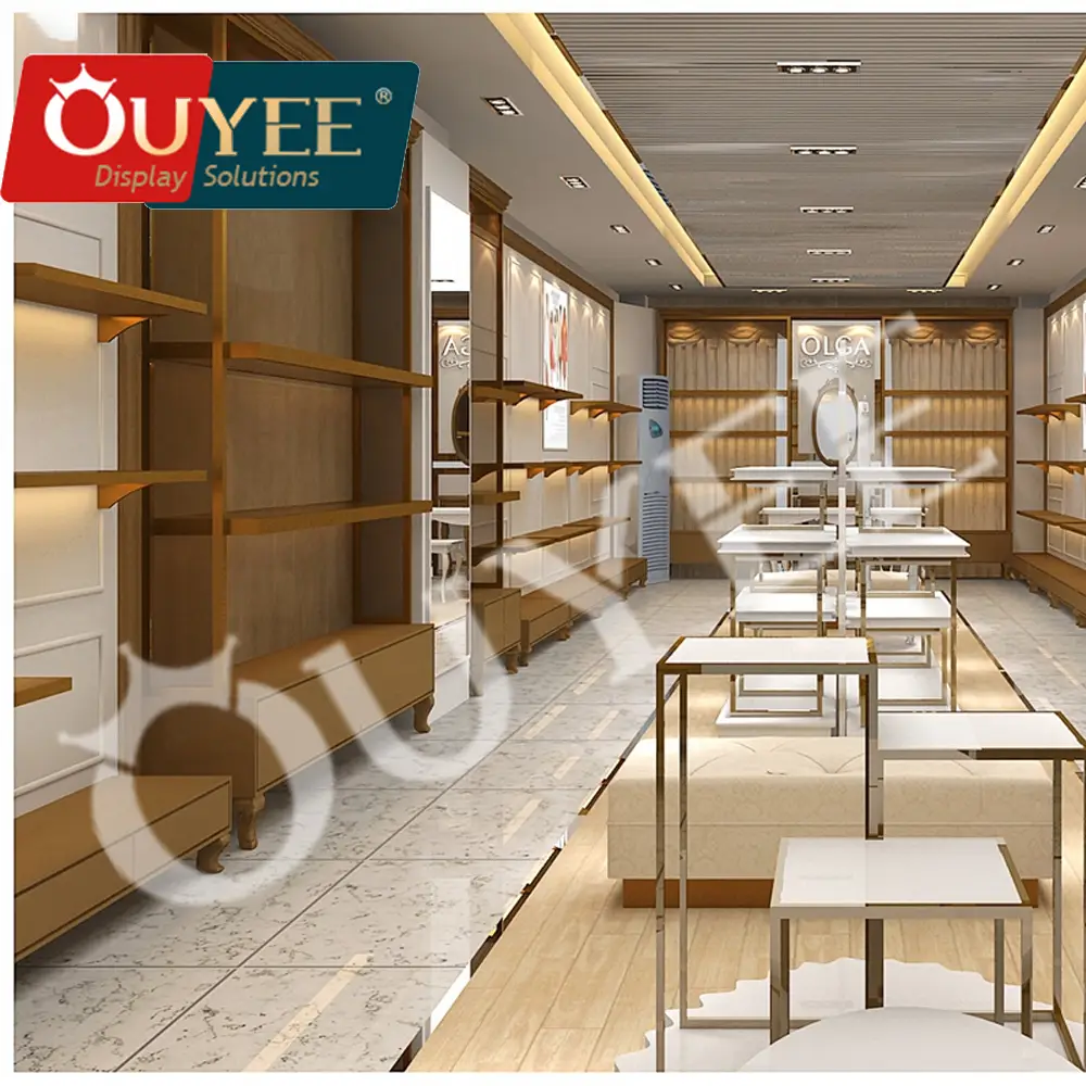 Commercial Wooden Handbags and Shoe Store Display Shelves Fixtures 1