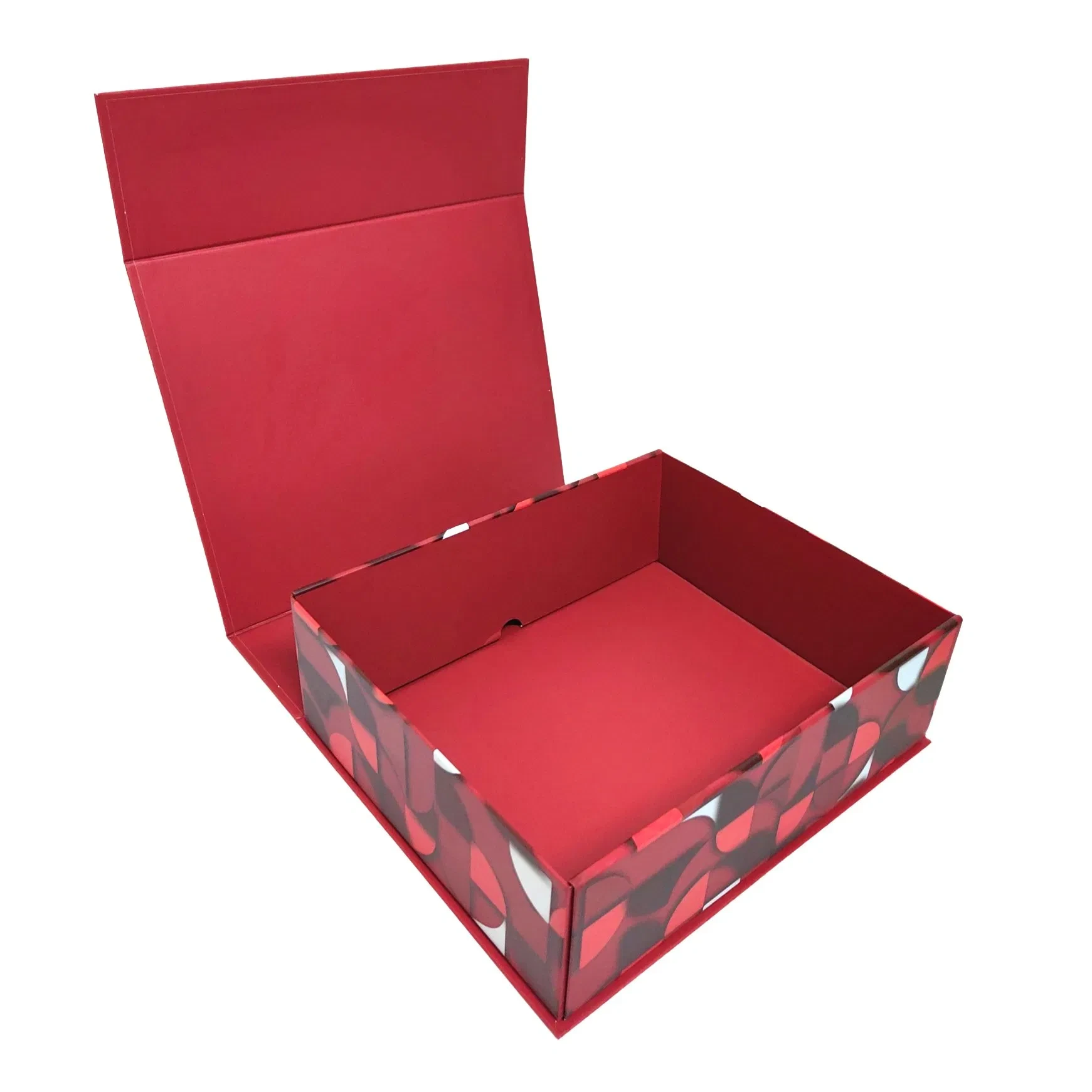 Customized Foldable Rigid Leather Velvet Fabric Paper Folding Cardboard Gift Magnetic Closure Lid Box 1