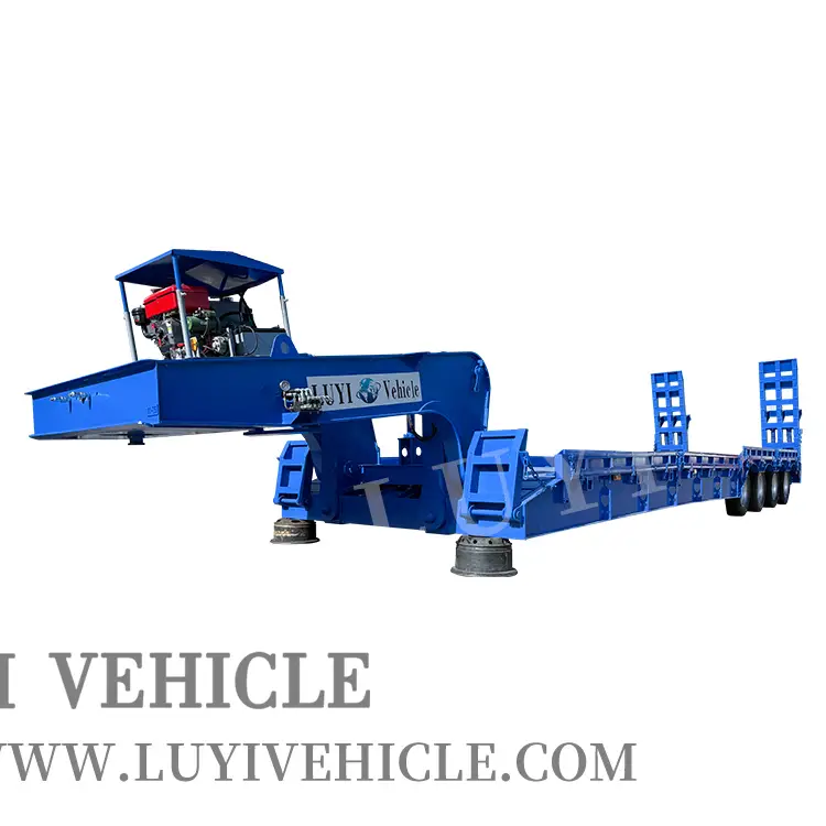 Bajo precio Flatbed 80ton Semi Blowbed Semi | Luyi 1