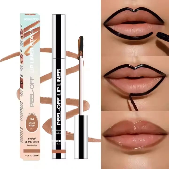 Oem Private Label Custom Peel Off Lip Liner Stain Lip Lines Tint Velvet Matte Lipstick Waterproof Lip Pencils Makeup Lipliner 1