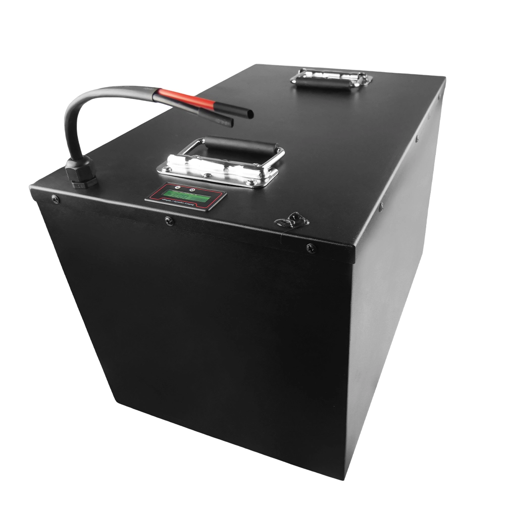 60V 72V 50Ah 100Ah 150Ah 200Ah Energieopslag LiFePO4 lithiumbatterij met metalen behuizing voor motorfiets, huis, camper, boot, golfkar 1