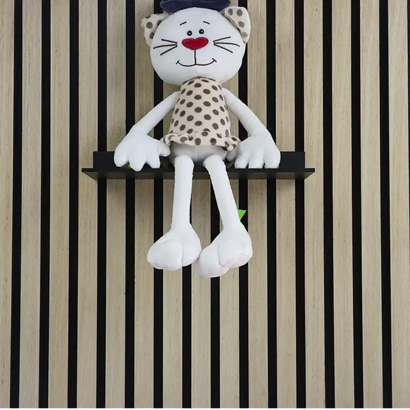 Akupanel metalen plankaccessoire voor houten lattenwanden met akoestische houten panelen 1