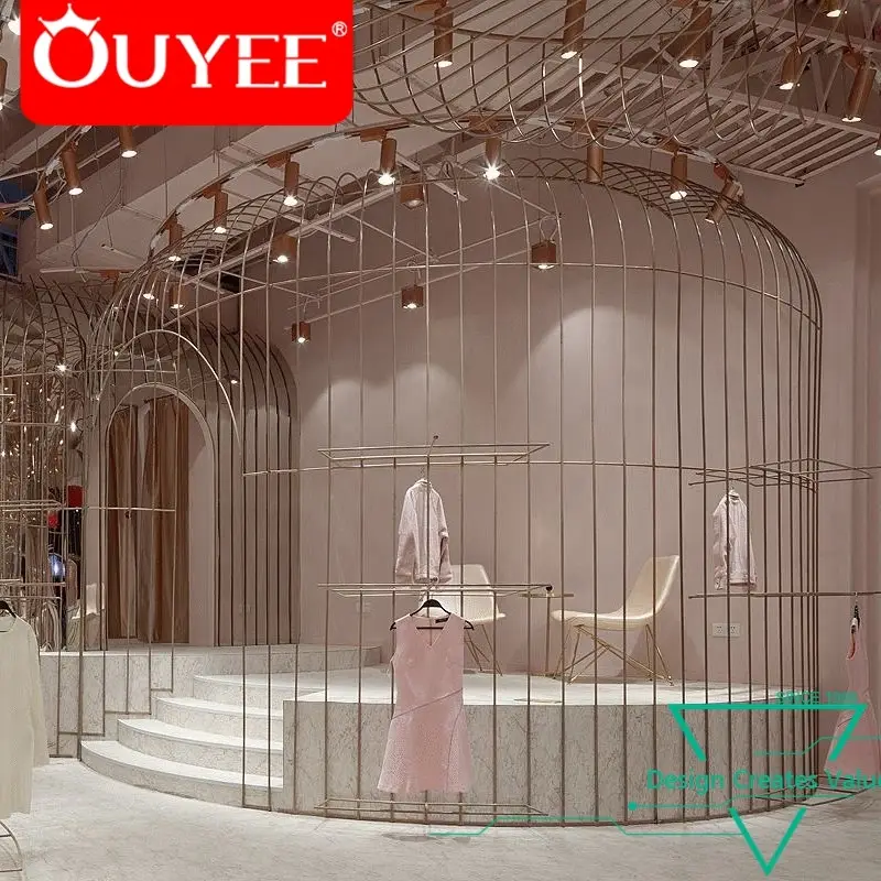 ديكورات محلات الملابس ذات الطابع الأنيق وتصميمات داخلية لمحلات بيع الملابس بالتجزئة 1