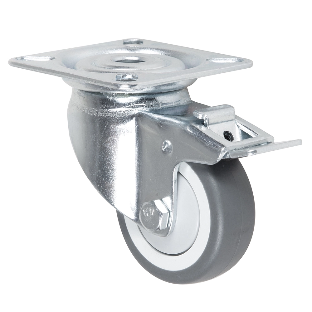 Oem Odm Classic Design Wheels Commonly Used Light Duty Trolley Equipment 3 Inch 75mm Small Caster With Brake 1