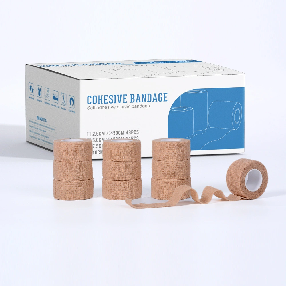 Medical Adhesive Non-woven Elastic Bandages 450cm Length Class I Easy Tear 1