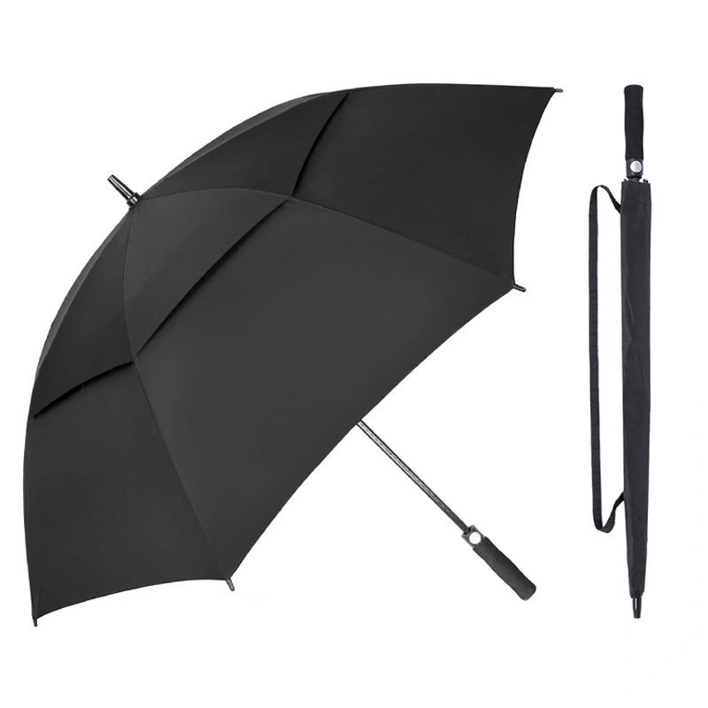 Guarda-chuva de golfe grande de camada dupla para homens, guarda-chuva empresarial com cabo longo 1