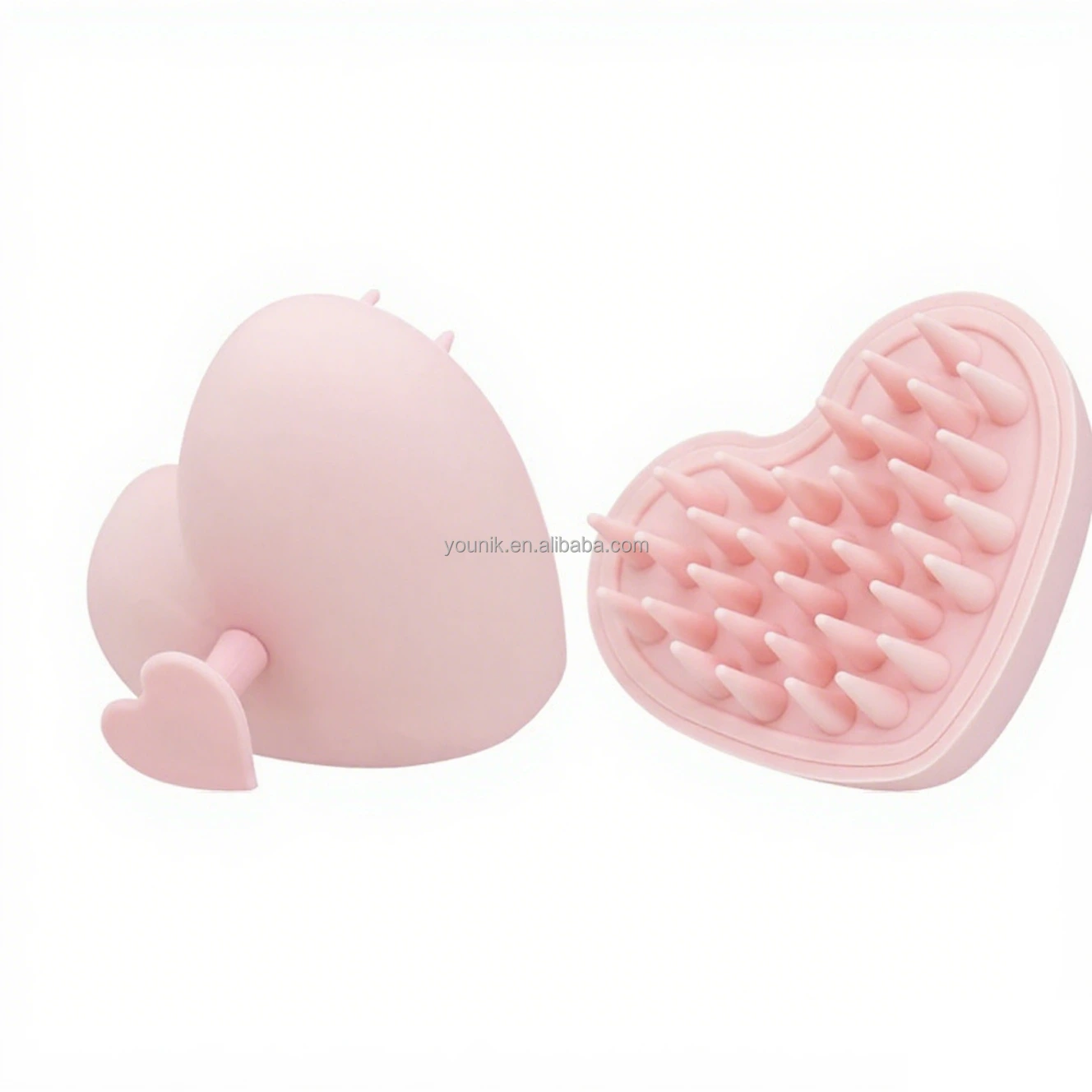 Quality New Hair Care Tools Silicone Hair Scalp Massager Shampoo Brush For Wet Hair Heart Shape Hair Brush Comb Hair Oil Brush 1