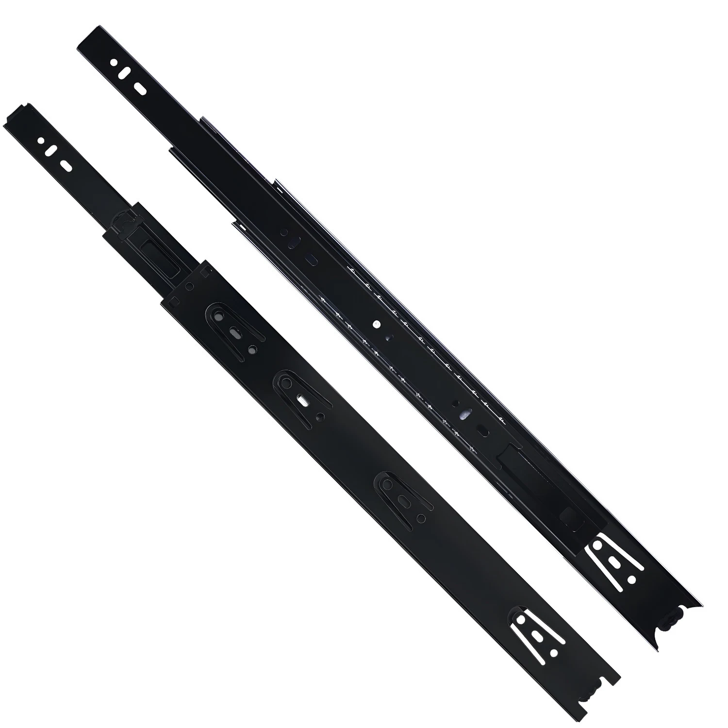 42 Three-Section Cabinet Drawer Slide Rail Track, Steel 1