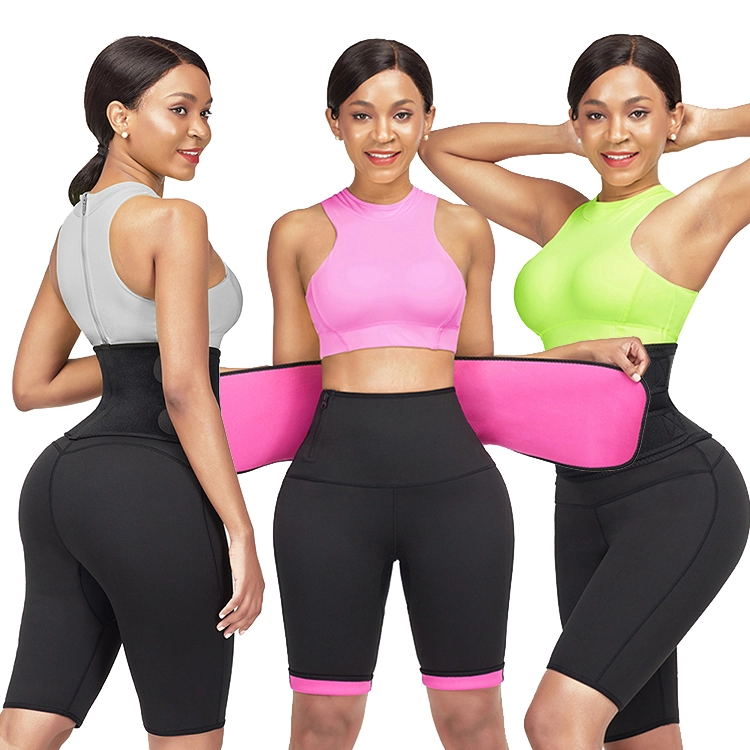 High Waisted Yoga Shorts with Waist Trainer and Tummy Control 1