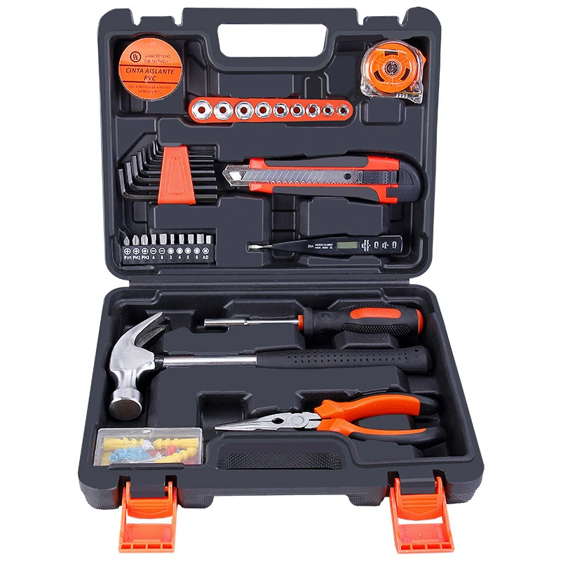 36-piece General Repair Hand Tools Kit With Combination And Tape Includes Tool Box Storage Case Juego De Cajas De Herramientas 1