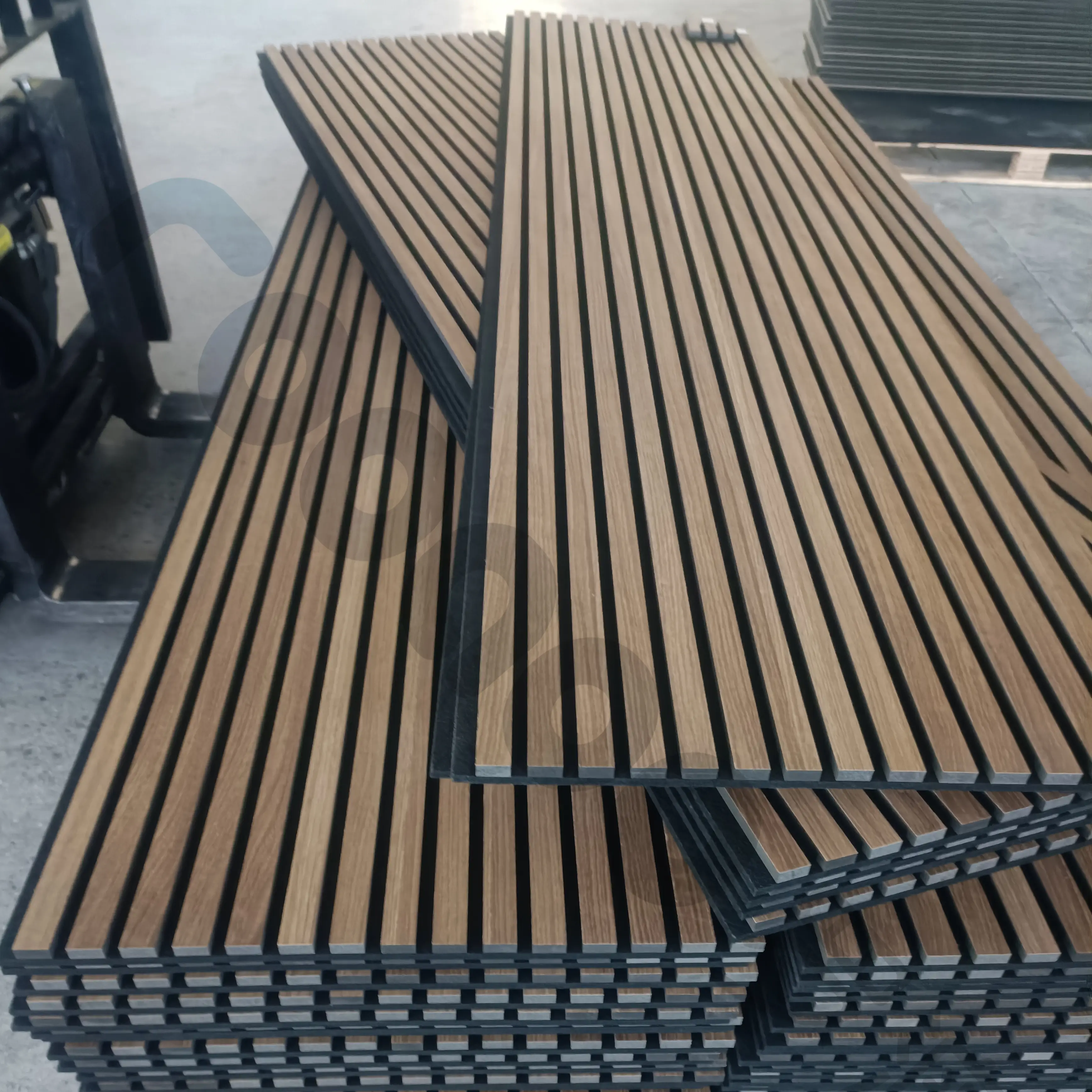 Soundproof Wooden Slat Acoustic Panel with LED Light for Wall – USA Stock 1