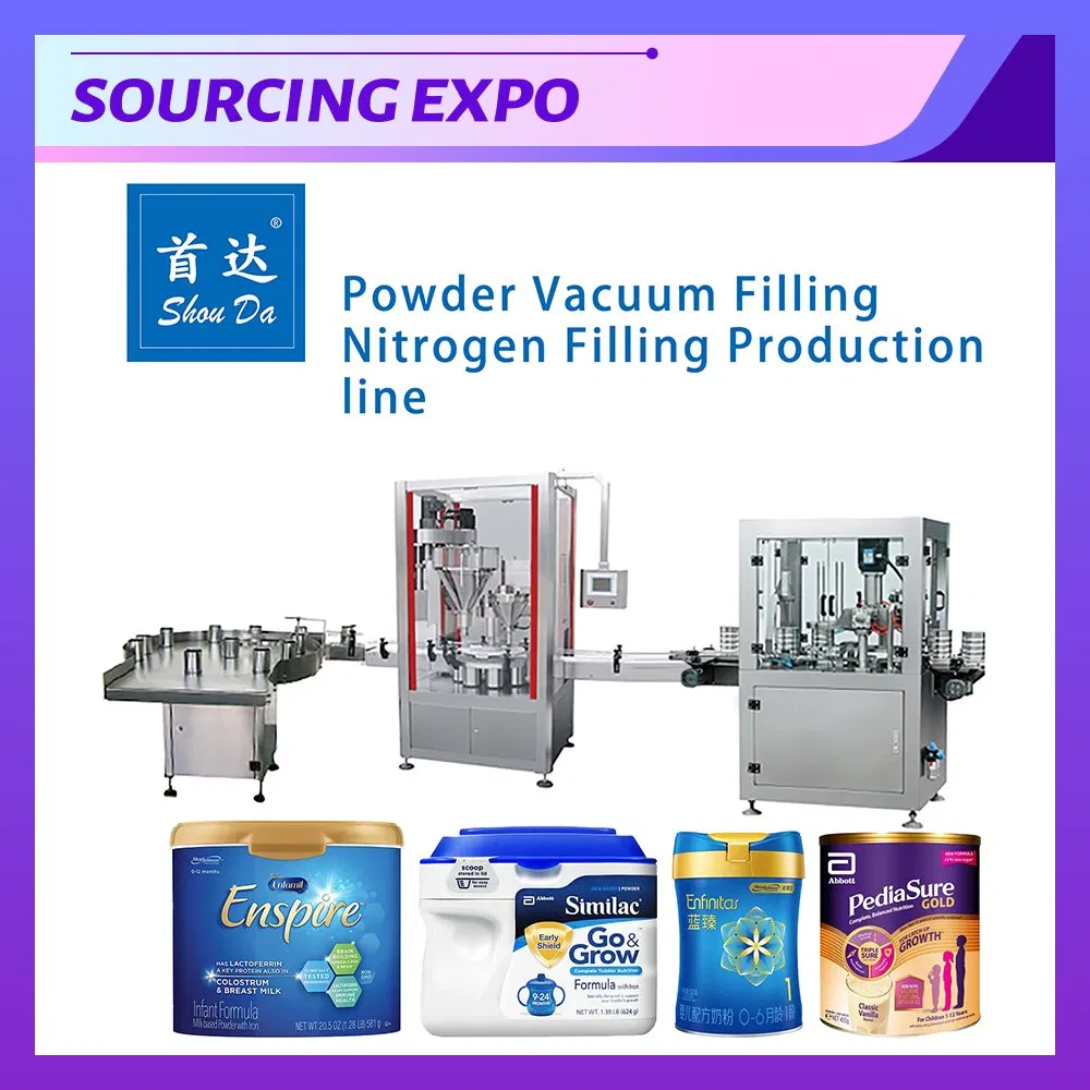 Eu Standard Fully Automatic Metal Can Milk Powder Filling And Packaging Machine Water Filling