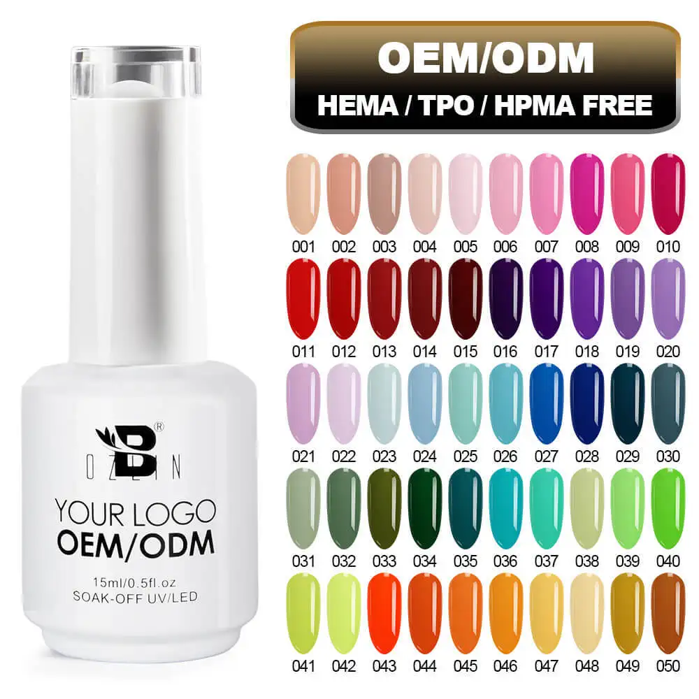 Hema TPO Free 15ml One Step Gel Nail Polish 50 Colors Soak Off UV LED 1