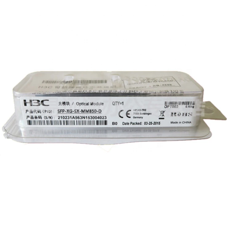 SFP-XG-SX-MM850-D 0231A1RP Модуль трансивера SFP+ 10 Gigabit (850 нм 300 м LC) для H3C 1