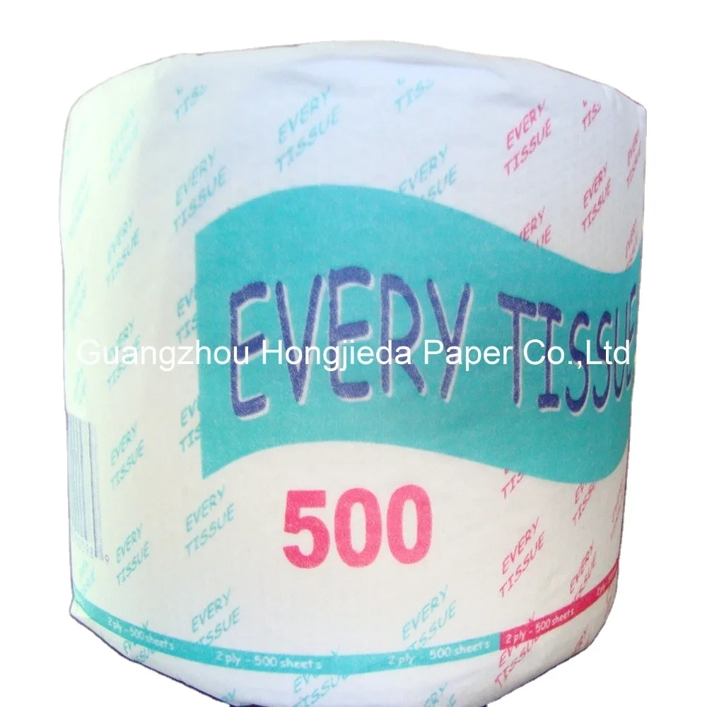 Virgin Wood Pulp White 3-ply Embossing Custom Printed Logo Soft Toilet Paper 1