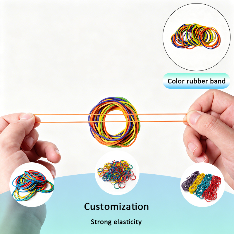 Colored Natural Rubber Bands for School Craft & Hair Braiding – Bulk Wholesale 4
