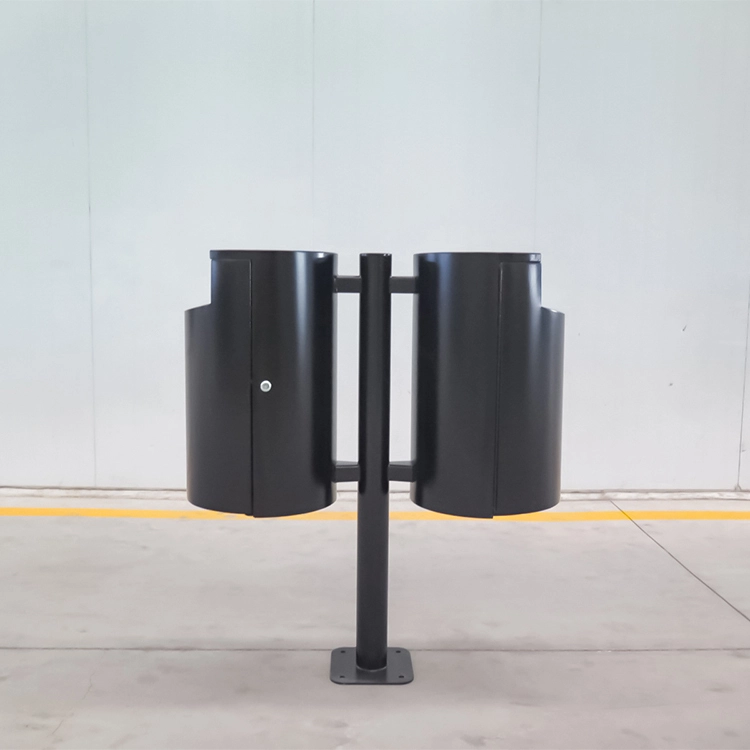 Outdoor Galvanized Steel Recycle Bin - Public Dustbin for Factory Price 1