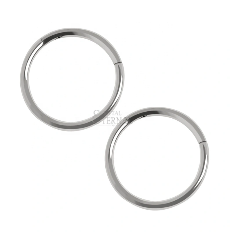 Eternal Metal 20g 0.8mm Astm F136 Titanium Hinged Segment Hoop Ring Body Piercing Jewelry 1