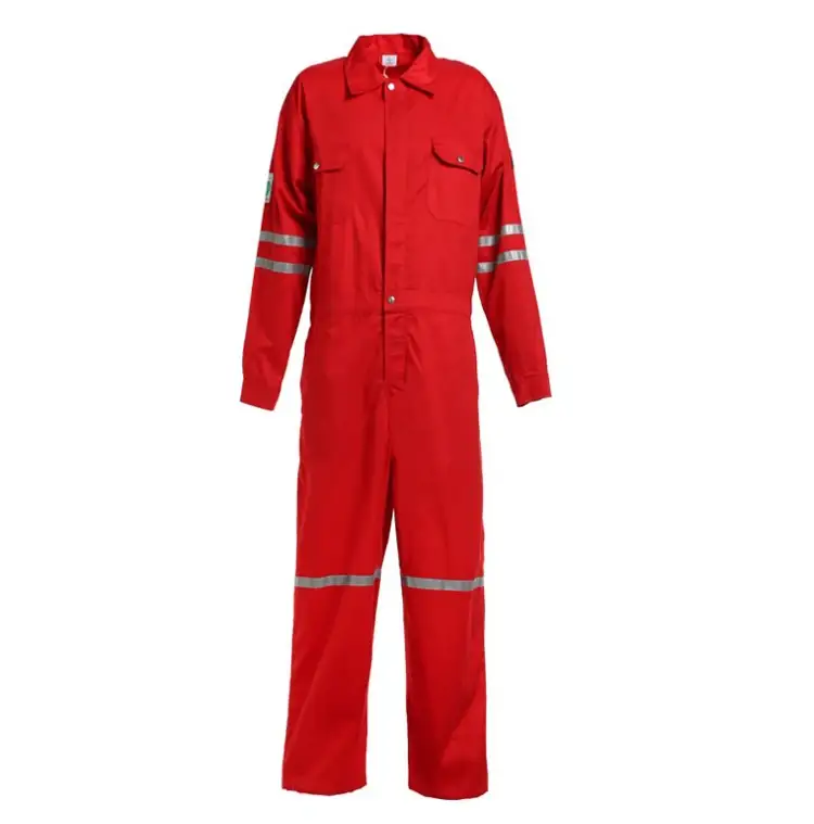 2023 Year Fire Suit Rescue Engineer Marine Marine Safety Coverall Work Wear Clothing Suit Reflective Stripe For Oil And Gas Work 1