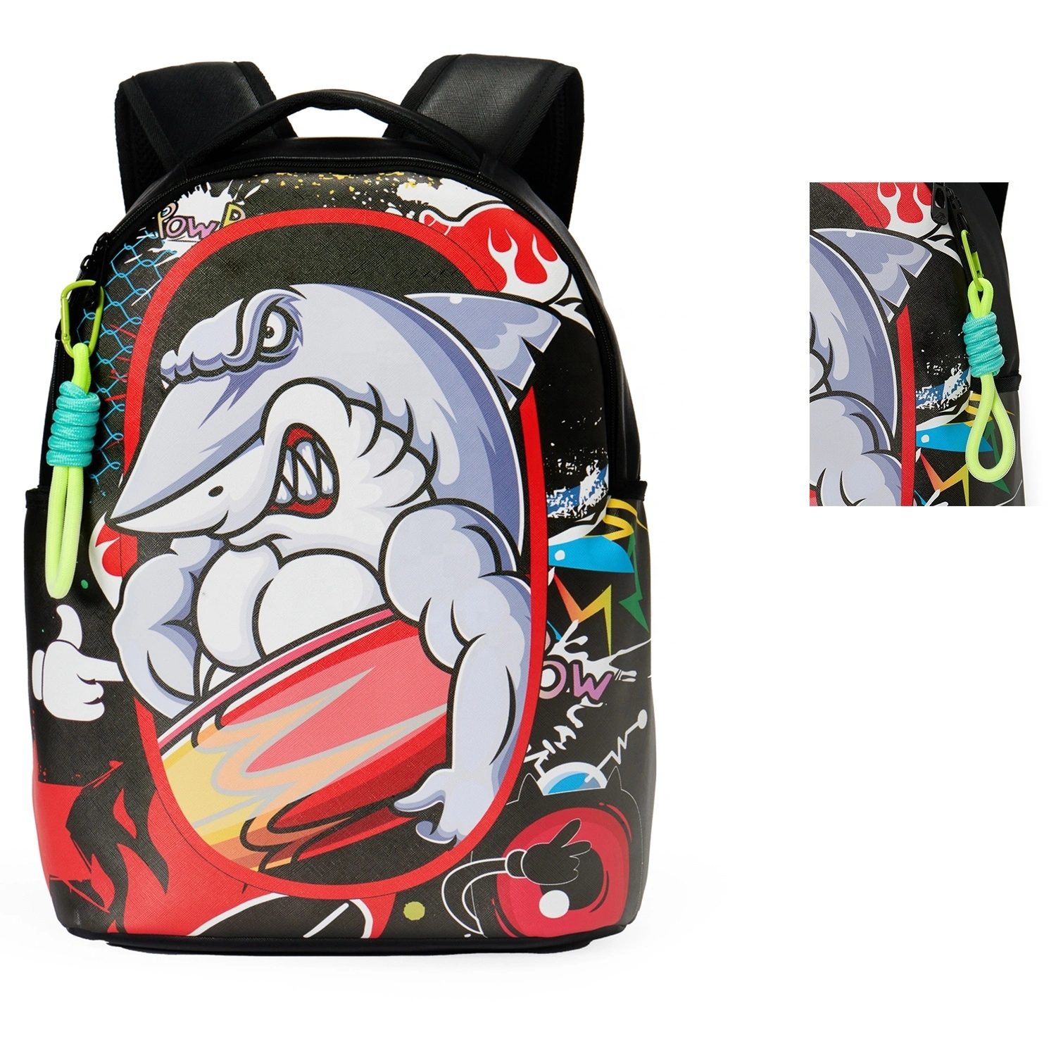 Fsy Lightweight Comfort Travel Graffiti Backpack Bulk Backpacks For School Casual Unisex Bicycle Bag Backpack College Book Bag 1