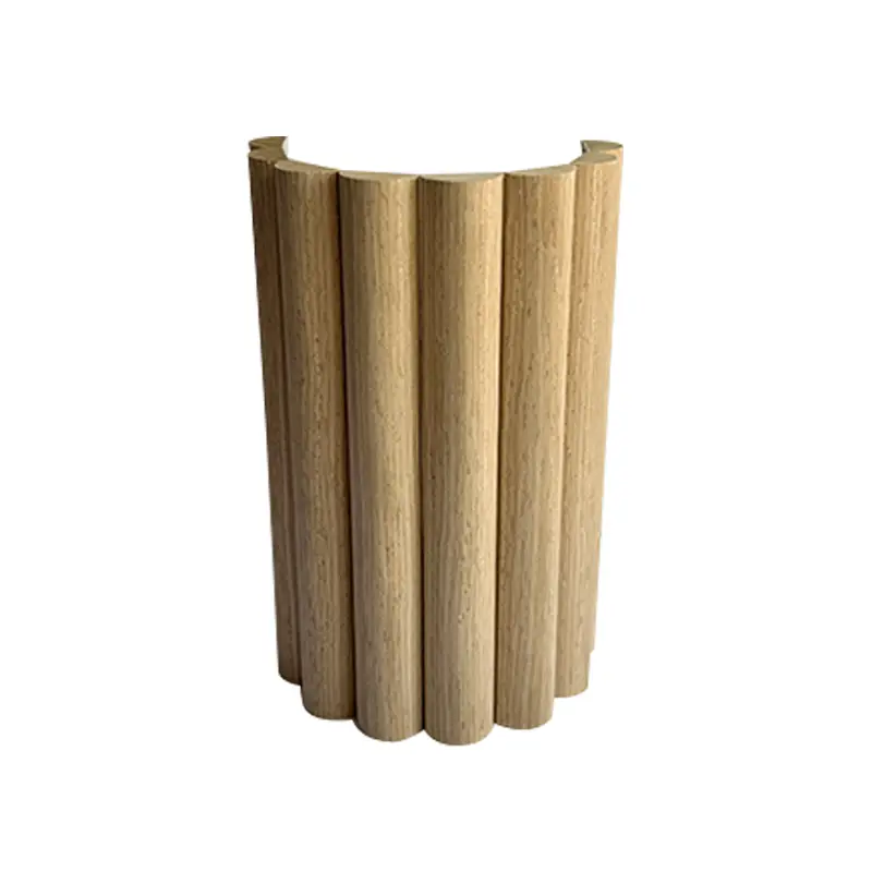 Natural White Oak Flexible Wood Veneer Slats Panel Acoustic Wall Panel 1