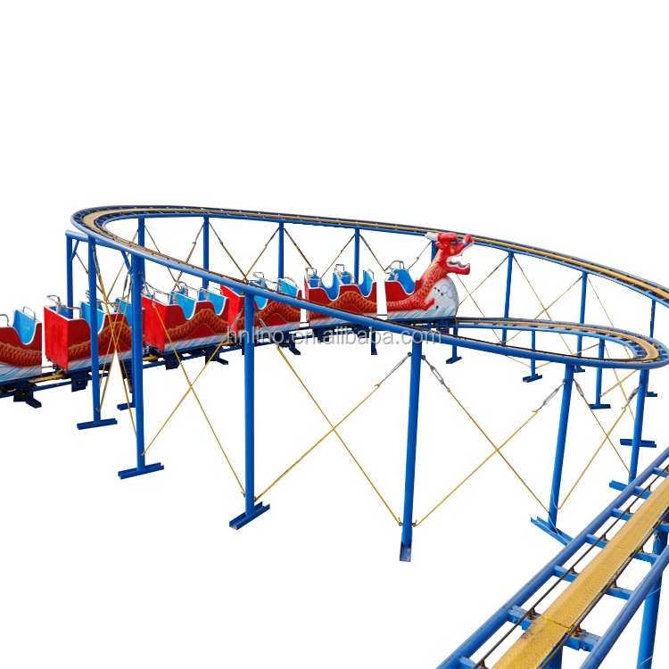 Amusement Park Rides Electric Train Park Attraction Luna Park Dragon Roller Coaster Fun Rides 1