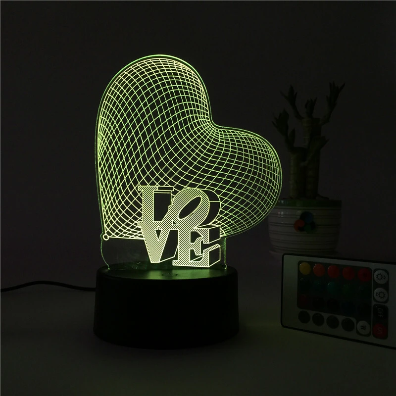 Modern Customizable Acrylic Led Night Light GL-3D01 Led Lamp Bases For 3d Led Night Light ABS Acrylic Party Light 1