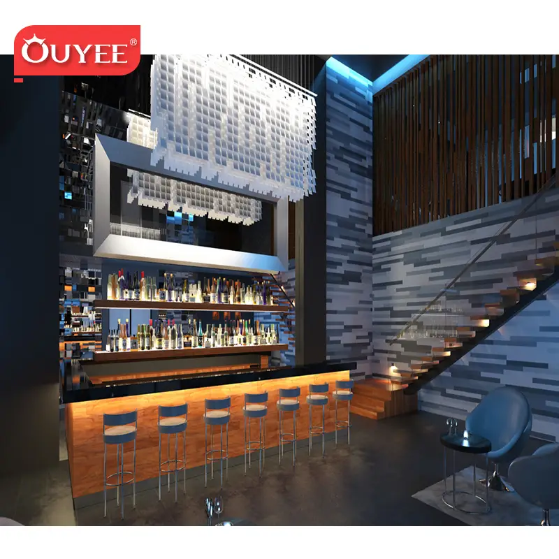 Decoração de parede e mobiliário com pista de dança LED para bares e lounges de boates. 1