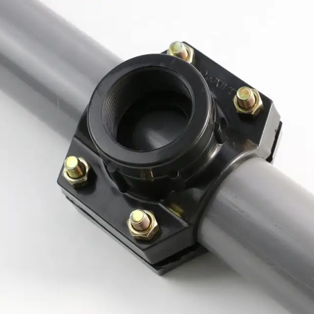 63x32mm 易连接 PP 鞍形夹，适用于 PE/PVC 灌溉系统 1